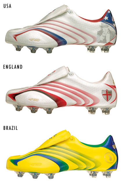 adidas designs football boots in the team colours of the 32 nations 