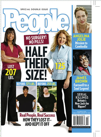 PEOPLE MAGAZINE. PHOTO: PEOPLE publishes "Half Their Size" - a double issue 
